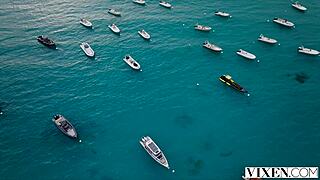 bratty blondes polly yangs era queen 👯‍♀️ share cock cowgirl deepthroat cumswap outdoor threesome