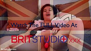 Horny Student In Uniform Fingers Pantyhose Pussy And Cums Hard On Toys