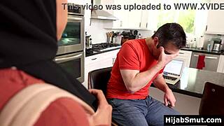 Muslim teen 18+ sucks step uncle's cock for first taboo taste