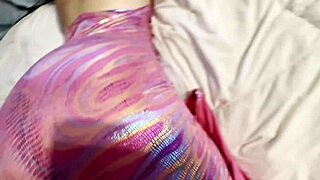 whoa big tits college dancer bends over rides daddy huge ass pussy 😍🔥