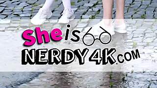 This Nerdy Ponytail Chick Gets Spotted And Fucked Full Scene