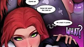raven's massive ass and tits bounce wildly in hentai cowgirl frenzy