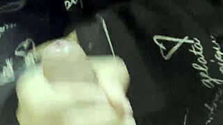 POV homemade Thai girlfriend strokes huge cock in bed