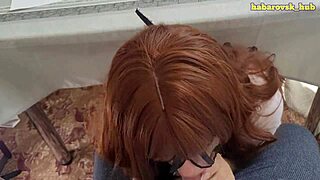 Young Student Gulps Deepthroat Creampie After Exam