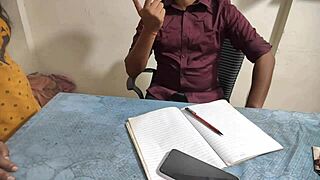 desi girl in class gets monster cock creampie from teacher 🔥🍆