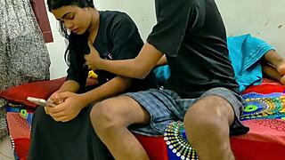 Rahul pounds girlfriend and wife together on bed