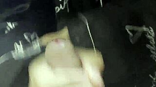 POV homemade Thai girlfriend strokes huge cock in bed