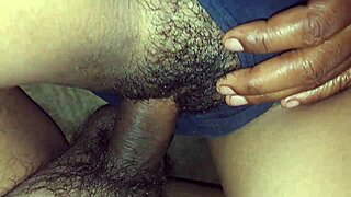 Desi Village Bhabhi's Fat Ass and Hairy Pussy Pounded by Dever!