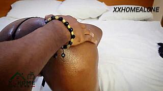 Petite teen explores bdsm training in tight black leather pants