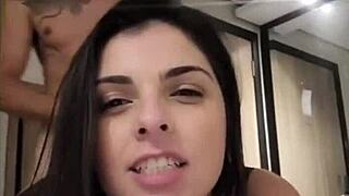 Curvy married professor fucked hard by big-cock student in lingerie