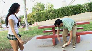 young latina teases small waist and horny wet pussy