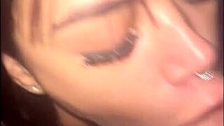 Watch her take that huge cock deep down her throat like a pro.