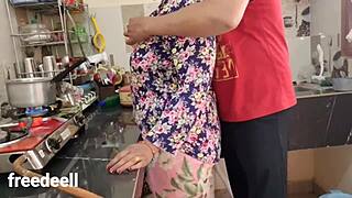 Horny Stepmom Invites Me Kitchen Fuck While Stepdad Sleeps Soundly!