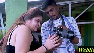 Indian Desi Photographer Pounds Beautiful Petite Model's Tight Pussy During Steamy Photoshoot