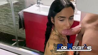 whoa perfecta madre alemana surprised in shower by thick spanish cock 😍🍆💦 victor bloom