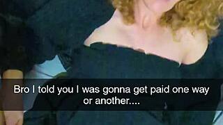 PREGNANT MILF PAYS DEBT WITH ROUGH DOGGY CREAMPIE CUCKOLD CAPTIONS