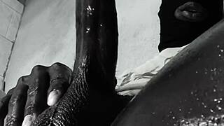 Big Black Cock Bodybuilder Oiled Cum Dump Compilation Close Up