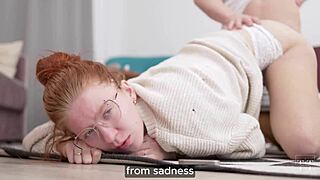 Muscular guy with monster cock makes moaning neighbor cum in 4K