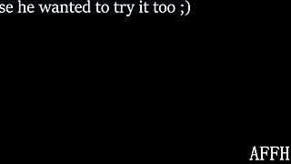 Me and my girl masturbate together cumming in her panties with this insane toy