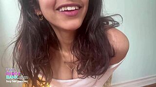 petite middle eastern teen stretches tight asshole with huge pink dildo cums hard 😩💦