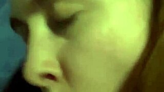 sexy russian brunette teen deepthroats young cock blowjob sucking kissing oral cum cute student