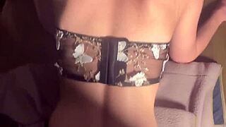 college slut creams hard on thick dick fucked rough on table!