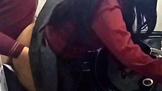 students sneak bent over doggystyle creampie in public school bathroom stall