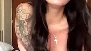 one wife one cuckold in bedroom lingerie play