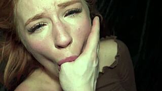 such a perfect little redhead, roughly shared and used by two guys