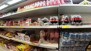 She helps me practice Spanish shopping then homemade ass shaking doggystyle closeup