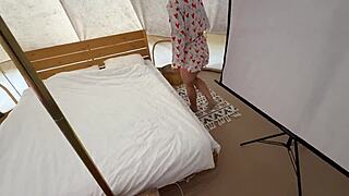 hey she cheated on her boyfriend at the campsite with a friend doggystyle bent over in tent