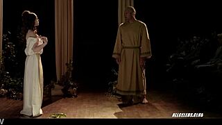 Laura de Isla's steamy topless tease with big tits exposed