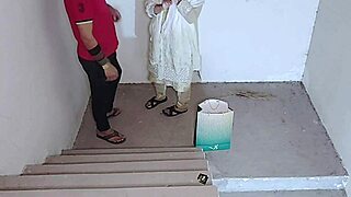 Secret Stair Fuck with Horny Sister-in-Law