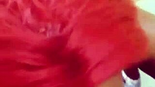 Redhead EBONY SLUT deepthroats then FUCKS law student cock PUBLICALLY