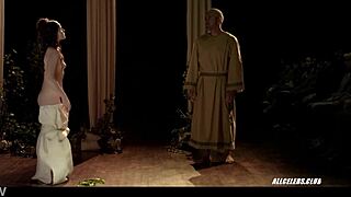 Laura de Isla's steamy topless tease with big tits exposed