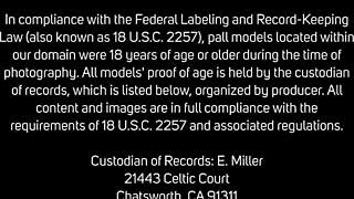 Feather-haired Ally Ann fingers her wet shaved pussy solo