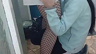 hey student girl sneaks secret sex with hot nurse in office