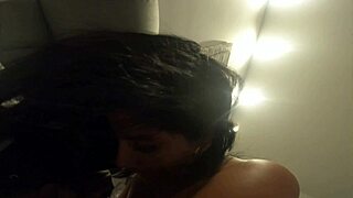 long-haired thotty pussy bounces cock butterfly motion sucking boobs endlessly