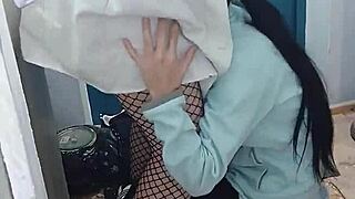 hey student girl sneaks secret sex with hot nurse in office