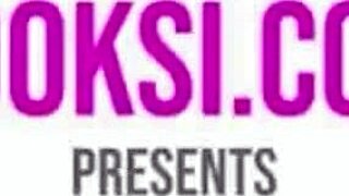 ponytails brunette cofi milan fingers her pussy in college outfit