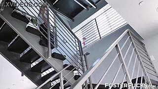 oh man naughty jazmin luv gets doggystyle pounded by foster dad