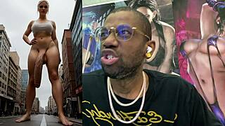 giant futa cock pounds huge ass transgender pawg in alley!