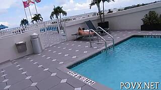 I bend this tight teen over for rough doggystyle cock pounding pov