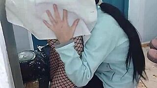 hey student girl sneaks secret sex with hot nurse in office