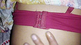 Stepmom sneaks in bedroom gropes big tits pussy late night