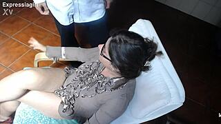 😏 dumb student cums all over teacher's face in exam roleplay!!