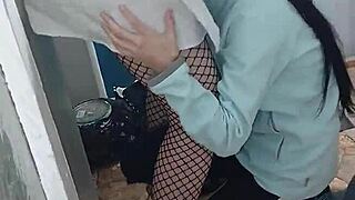 hey student girl sneaks secret sex with hot nurse in office