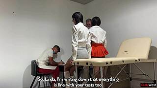 katty west and kate rich surrender to doc's sneaky exam pleasures