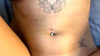 College coed shows off her huge natural tits casually