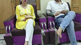 real student & tuition teacher chudai 😍 tight pussy doggystyle moaning hindi dirty talk